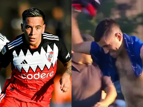 Enorme gesto de Esequiel Barco con un hincha tras el partido con Riestra
