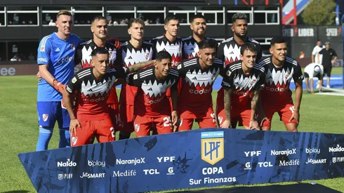 Los once de River que salieron a jugar ante Riestra.