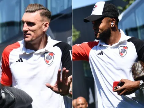 El hermoso gesto de Armani y Borja con una pequeña fanática de River en Riestra