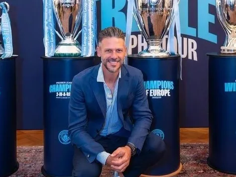 Demichelis realizó una curiosa visita al Manchester City