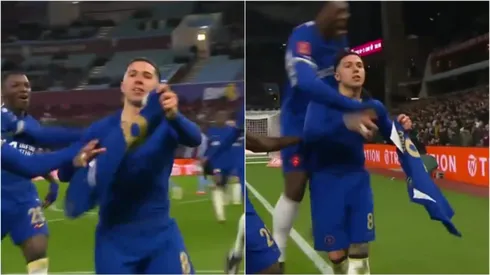 Enzo Fernández la clavó al ángulo