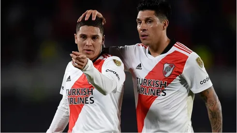 Juanfer y Enzo se dieron un gran abrazo en La Plata