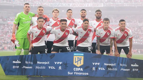 Los once de River que arrancaron el partido ante Vélez.