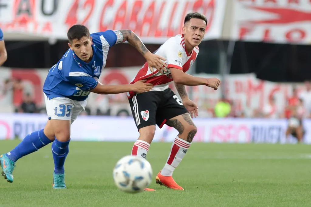 Esequiel Barco la rompió ante Vélez. (Foto: LPM / Diego Haliasz).