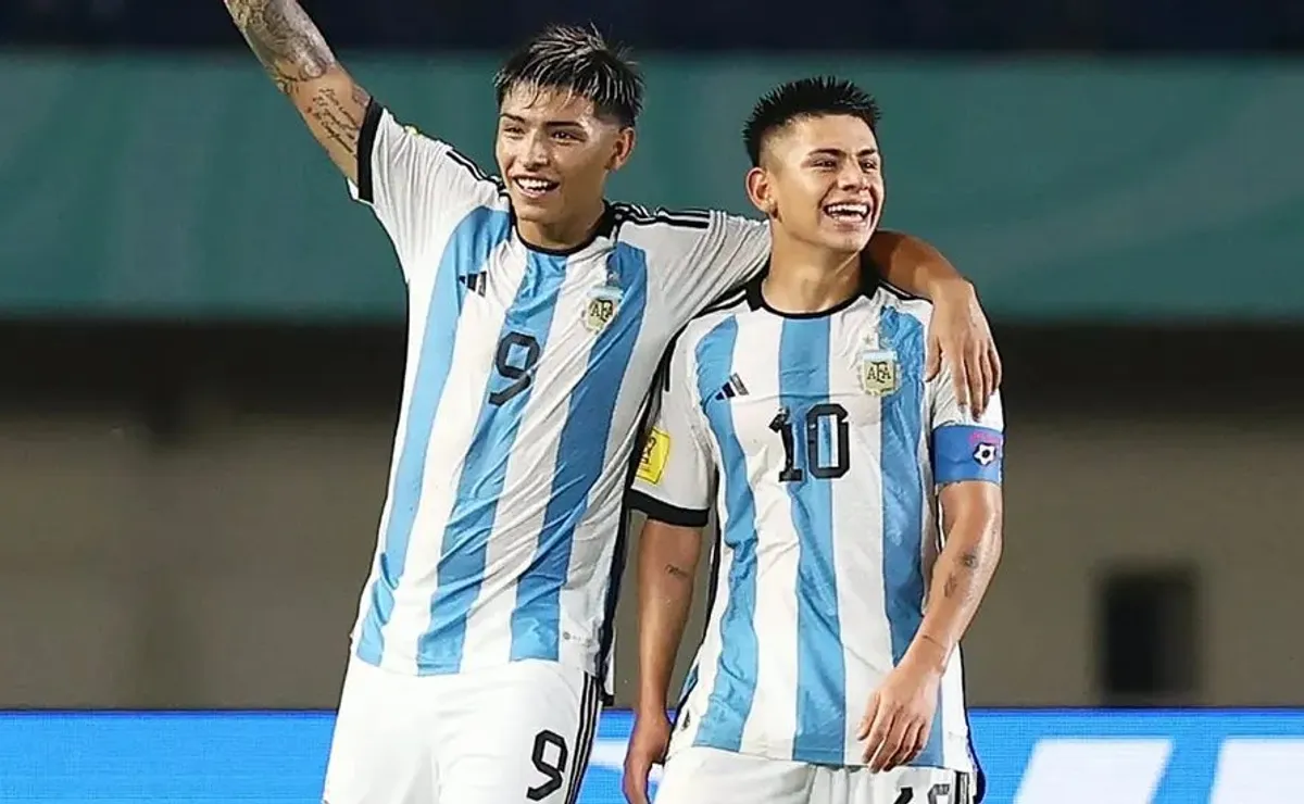Echeverri y Ruberto en el último Mundial Sub 17.