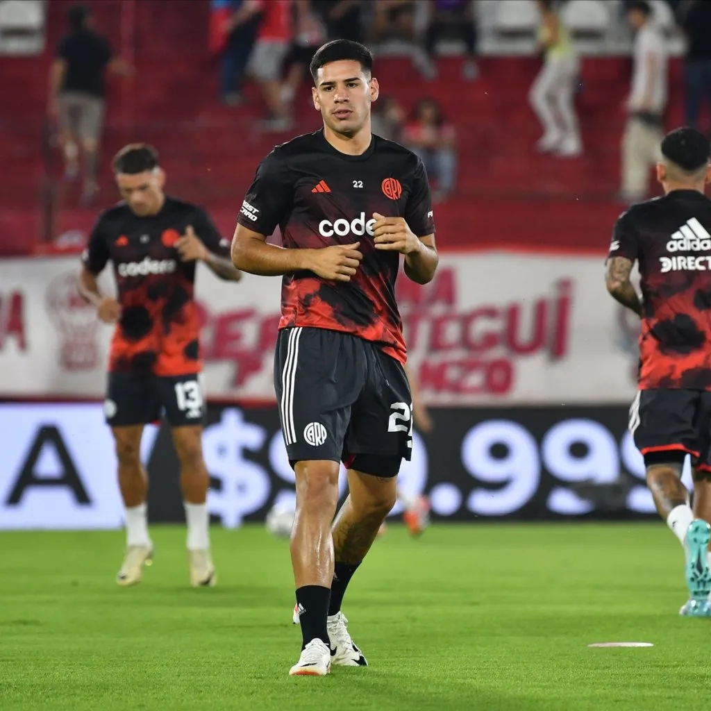 Daniel Zabala y su debut oficial en Primera División (Prensa River)