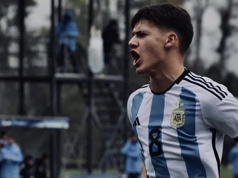 Juan Cruz Meza, la nueva joya de River, marcó un golazo con la Selección Argentina en el Mundialito Sub 17