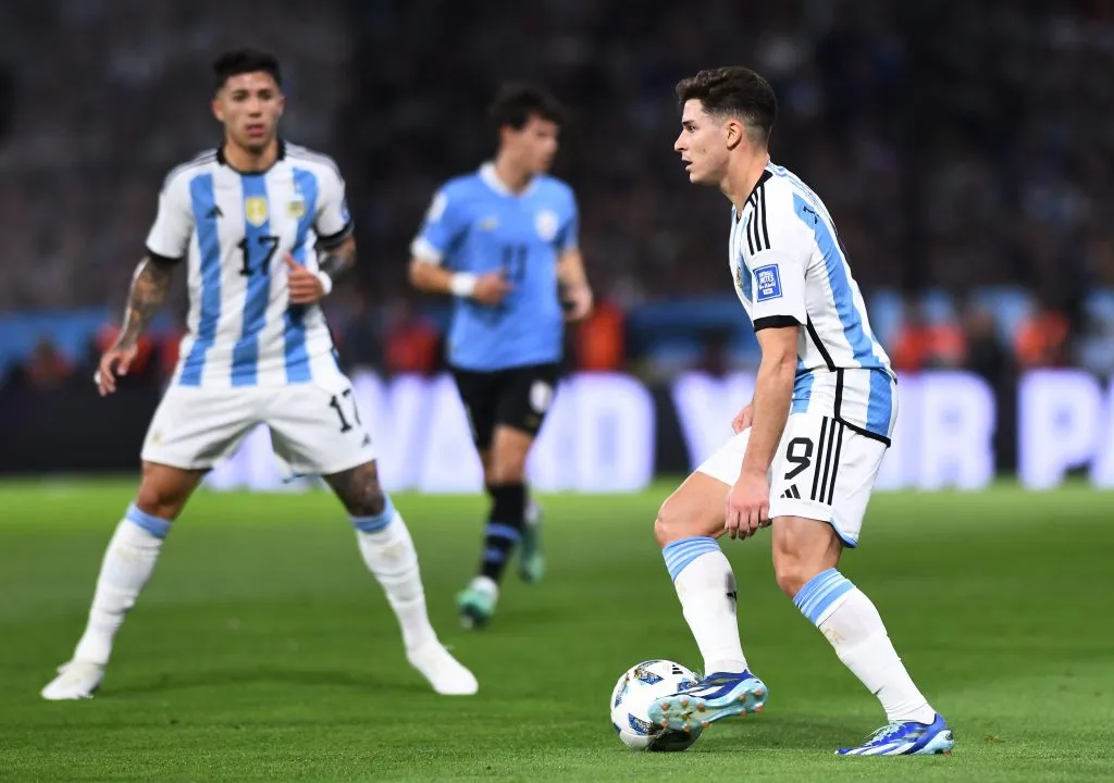 Julián y Enzo en la Selección. (Getty)