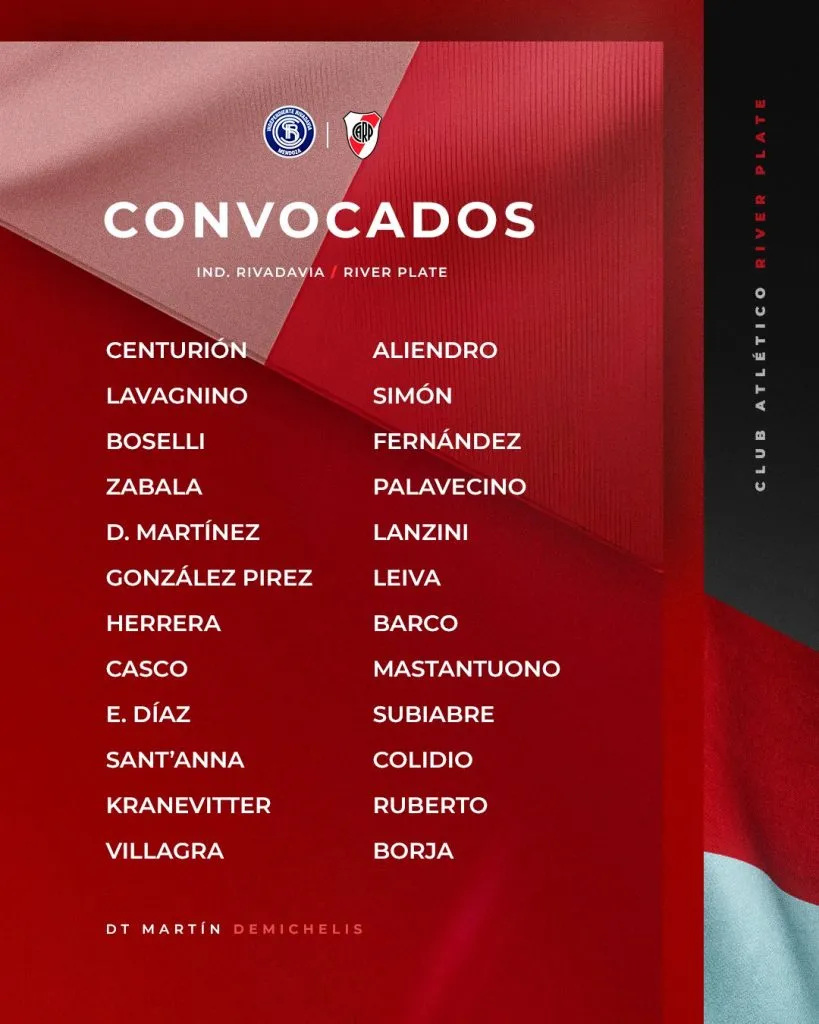 Los convocados, con juveniles y Ruberto. (Foto: Prensa River).