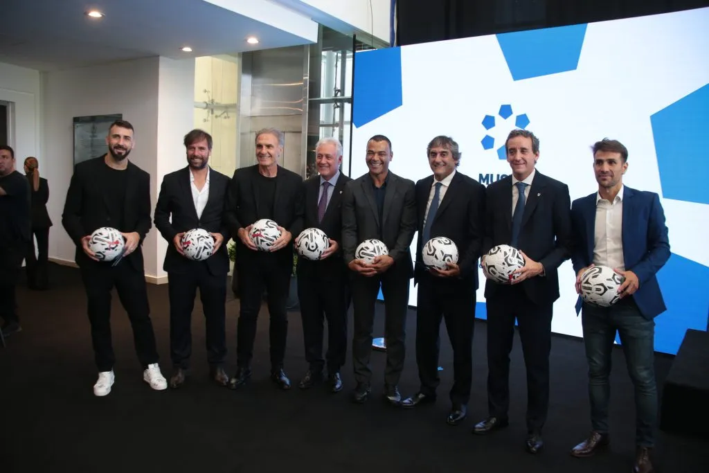 Varias figuras de River en Conmebol. (Getty)