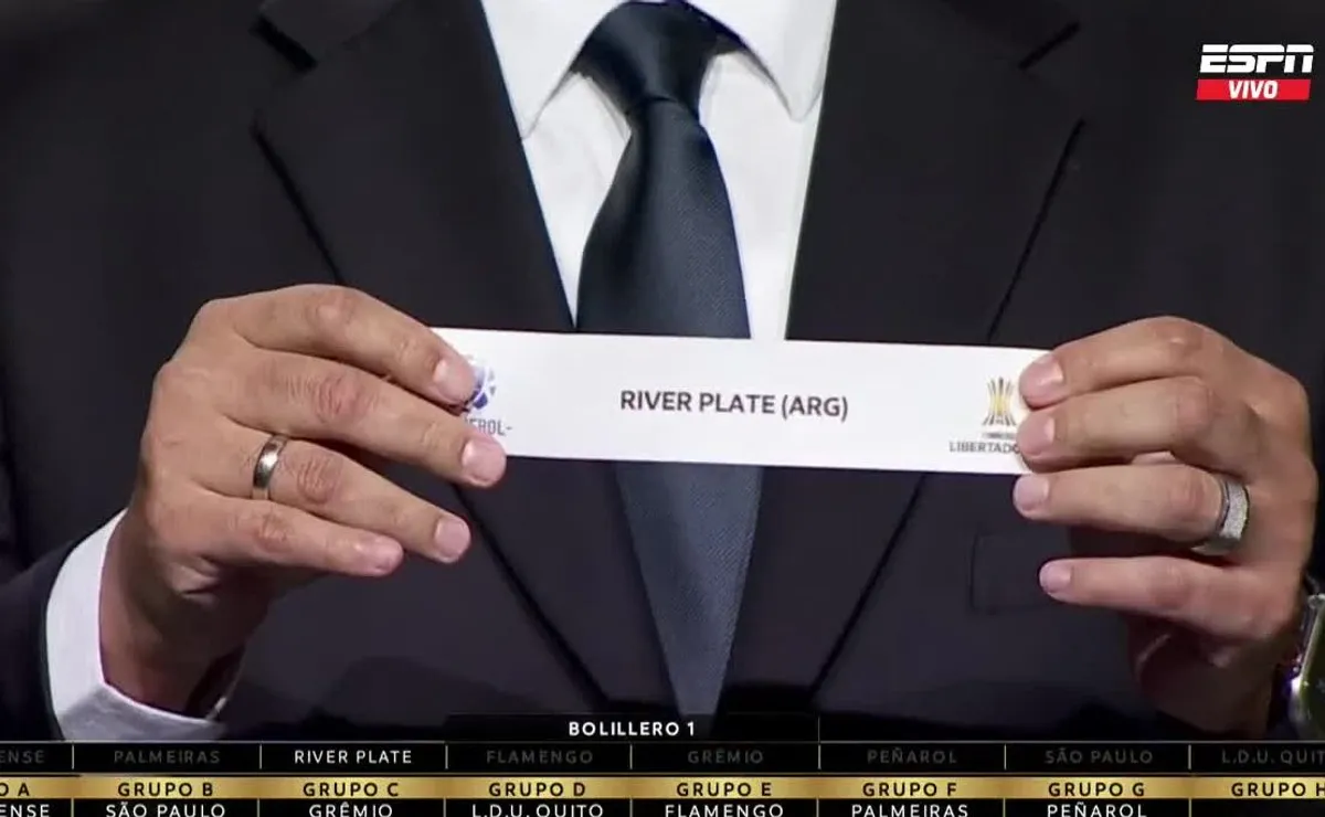 El grupo de River en la Copa Libertadores.