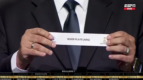 El grupo de River en la Copa Libertadores.