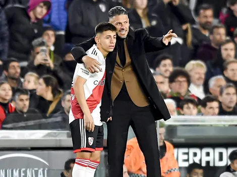 Demichelis aprovechó el gol de Echeverri para destacar su figura en River