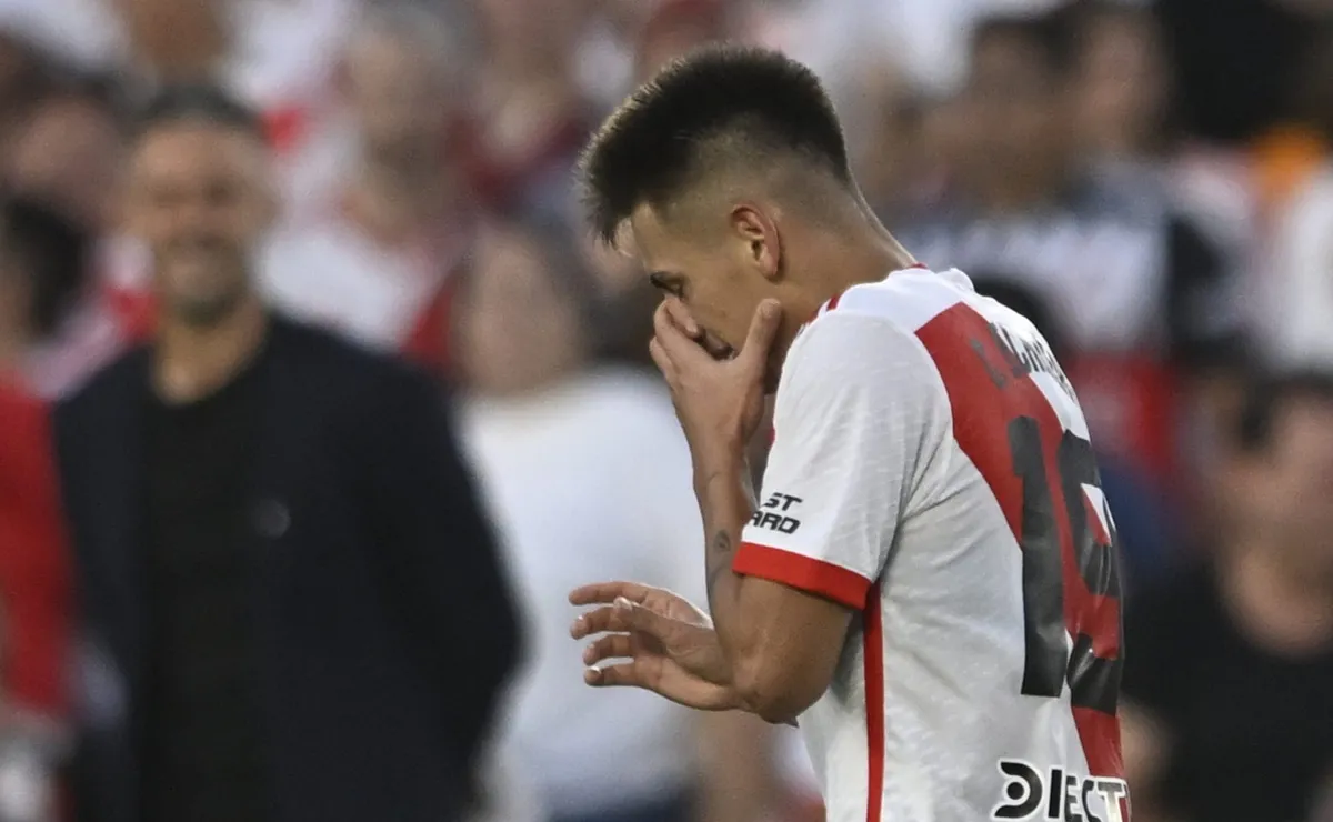 El Diablito, emocionado después de marcar el 1-1 ante Gimnasia.