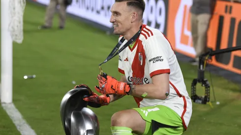 Armani celebrando un nuevo título. Foto: LPM / Diego Haliasz.