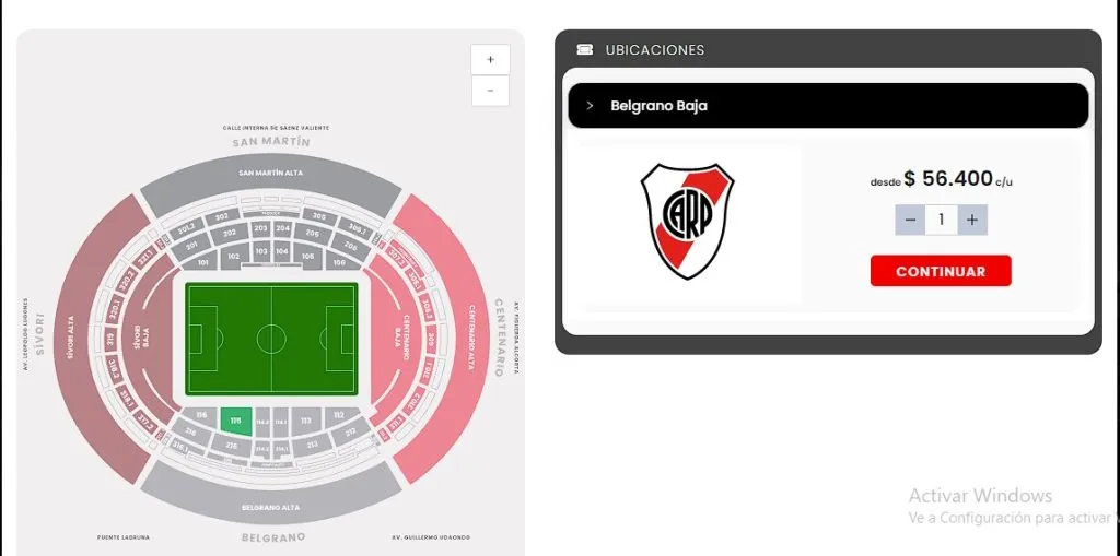 Últimas entradas para River vs. Gimnasia.
