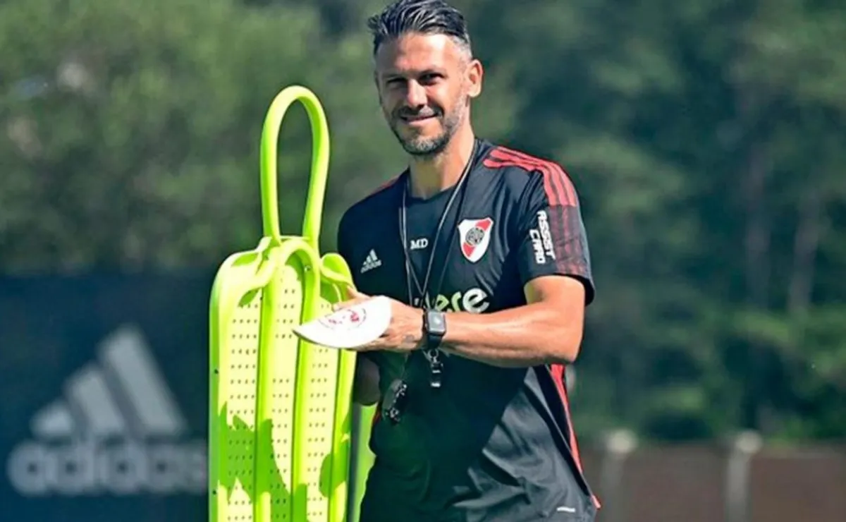 River vuelve a trabajar en Ezeiza.