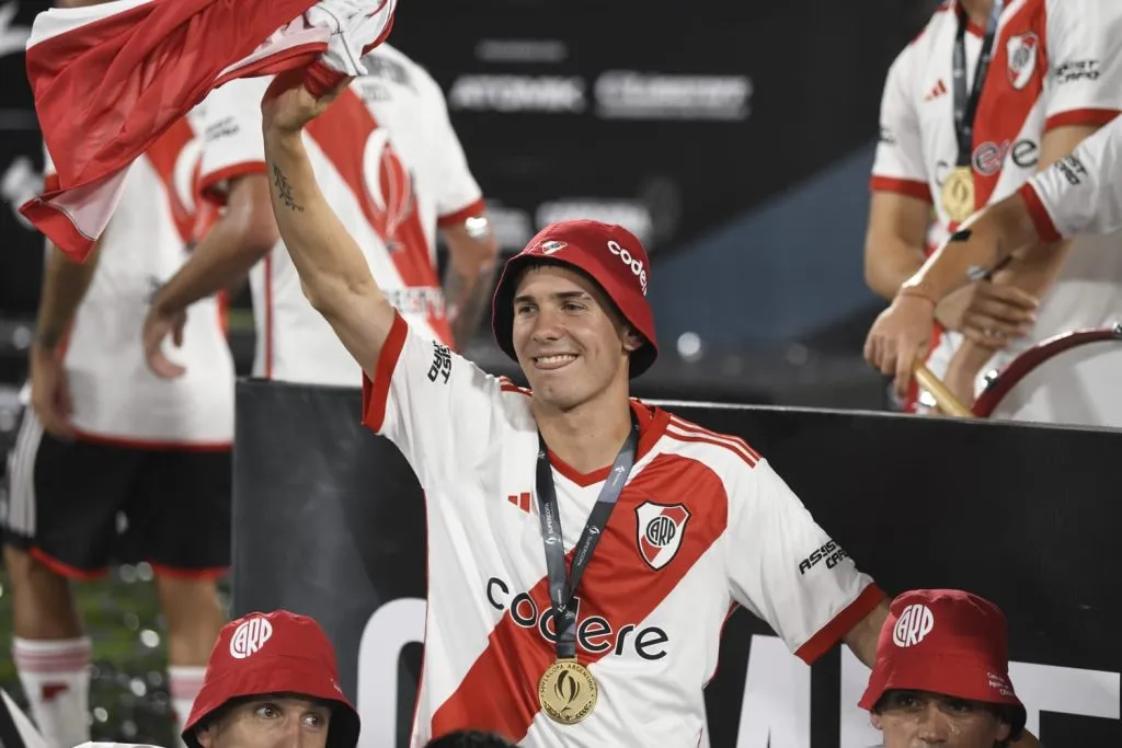 Franco Mastantuono salió campeón con River.