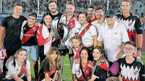 El círculo íntimo que acompañó a Martín Demichelis a Córdoba.