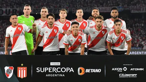 Los once de River que salieron a disputar la final.