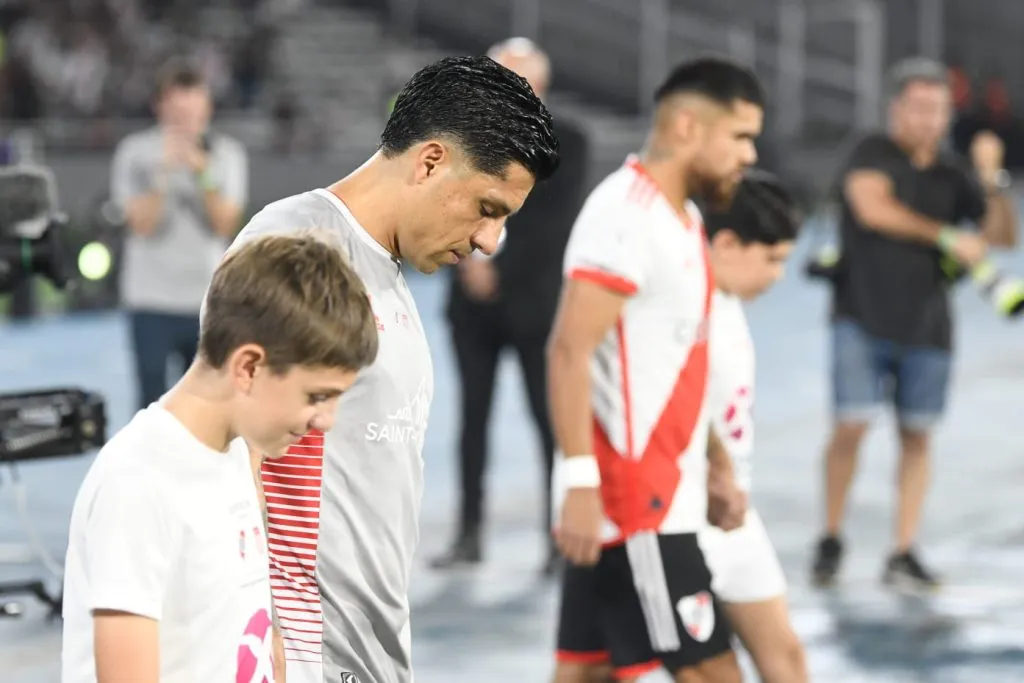 Enzo Pérez vivió una noche particular en Córdoba. (Foto: LPM / Diego Haliasz).