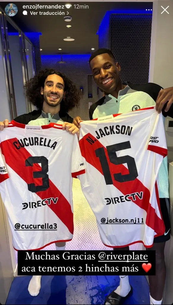 La historia que subió Enzo a su Instagram.