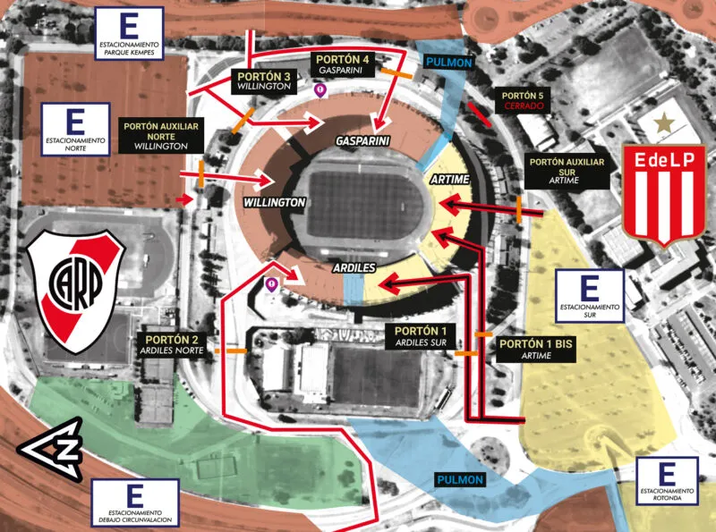 river estudiantes accesos