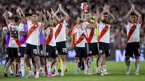El once de River ante Independiente.