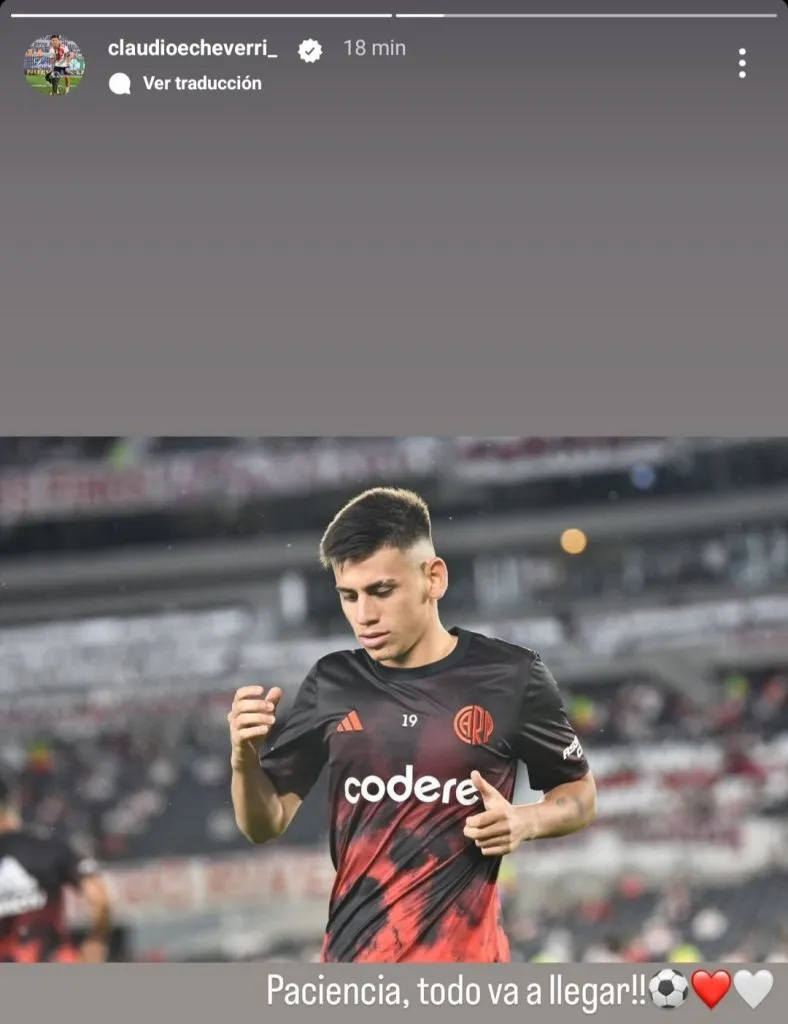 El Diablito Echeverri fue optimista en Instagram. (Foto: Instagram).