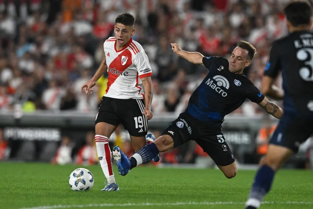 River no redondeó un buen segundo tiempo ante Independiente Rivadavia. (Foto. Getty).