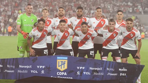 Los once titulares de River ante Independiente Rivadavia.
