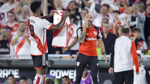 Borja celebró un nuevo gol con River.