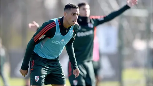 Ramiro Funes Mori entrenó diferenciado y no volverá a jugar ante Rosario. (Prensa River)