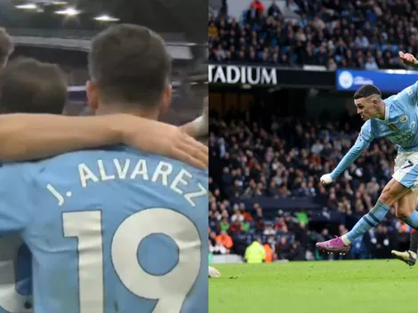 VIDEO: La asistencia de Julián Álvarez a Phil Foden para ganar el clásico