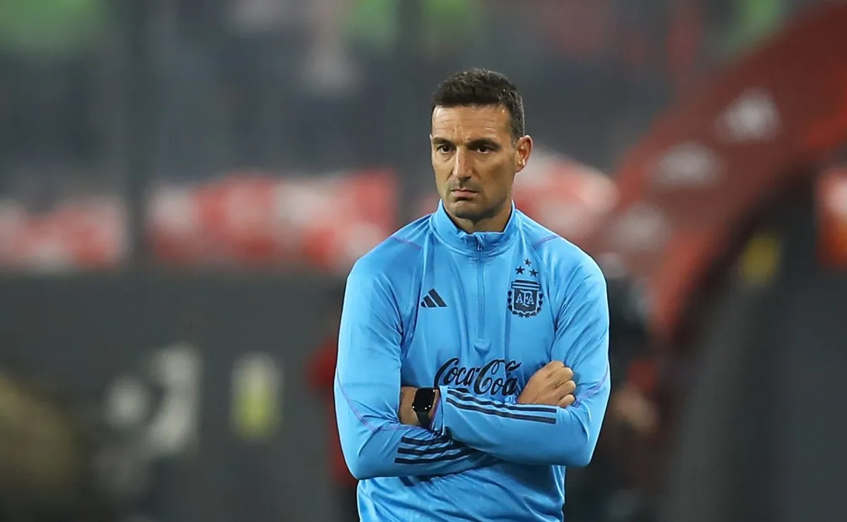 Scaloni habló en conferencia de prensa antes de debutar con Canadá. (Foto. Getty.