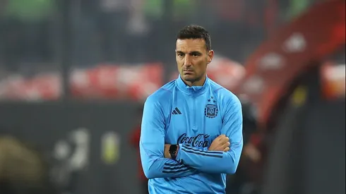 Scaloni habló en conferencia de prensa antes de debutar con Canadá. (Foto. Getty.