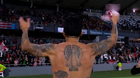 Enzo Pérez festejó otra vez contra Boca y los hinchas de River enloquecieron.