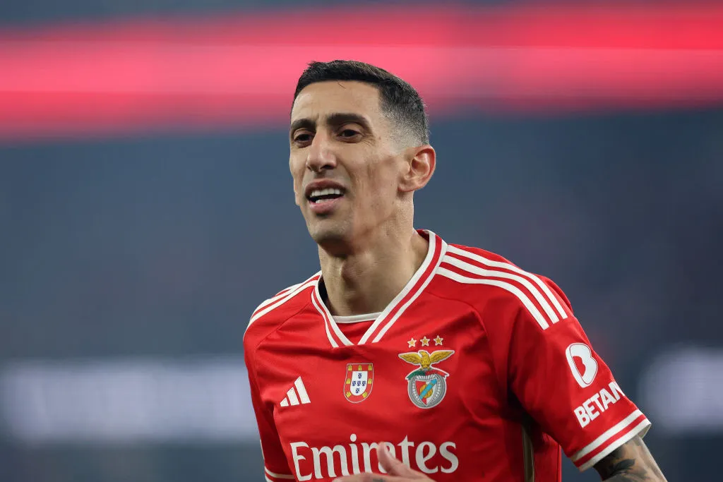 Di María tiene 36 años y Benfica es el tercer club en el que más partidos disputó, con 170 presencias y 31 goles.