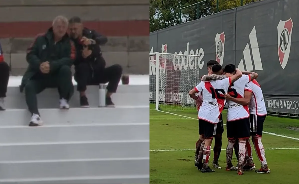 Martín Demichelis fue a ver la Reserva de River