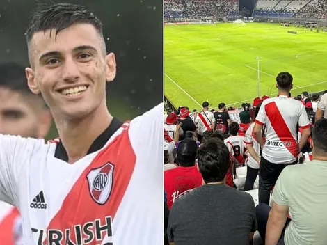 Como un hincha más: el ex River que estuvo en la tribuna alentando a River vs. Libertad