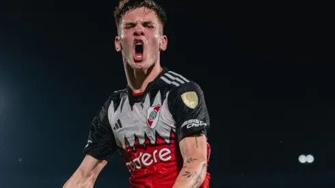 Mastantuono es el jugador más joven en marcar un gol para River en la Copa Libertadores.