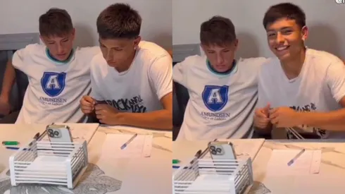 Agustín Ruberto rindiendo un examen