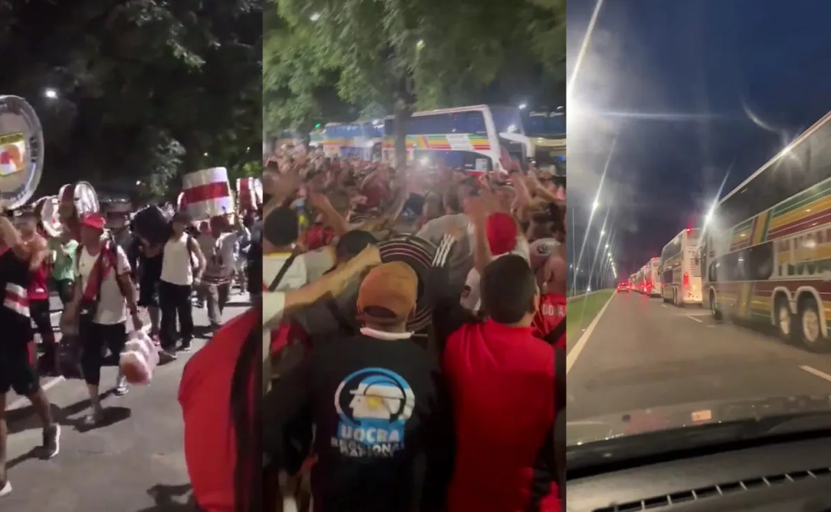 La caravana de los hinchas al Kempes