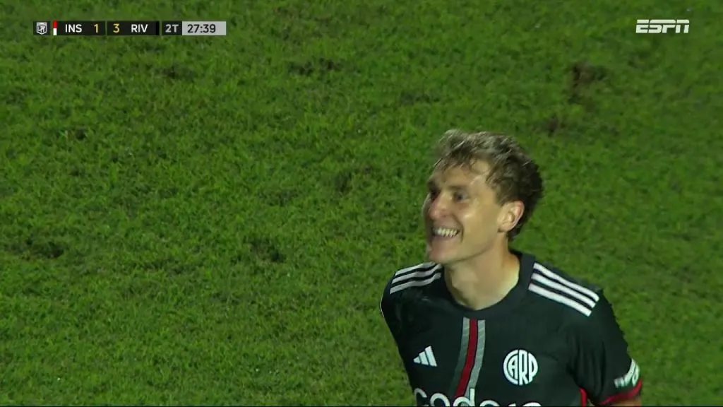 Colidio le dio el triunfo a River ante Instituto.