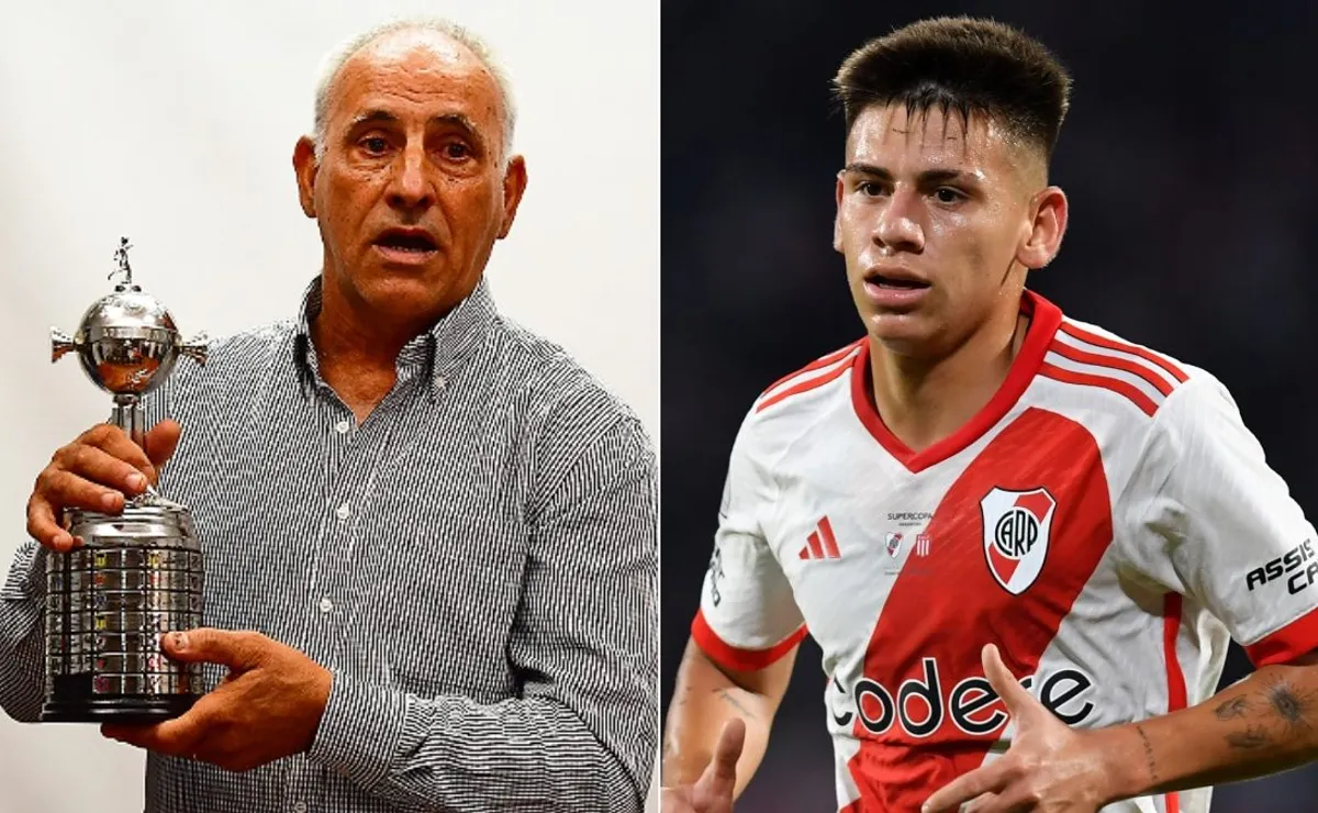 Antonio Alzamendi, enloquecido con el nivel de Claudio Echeverri en River.