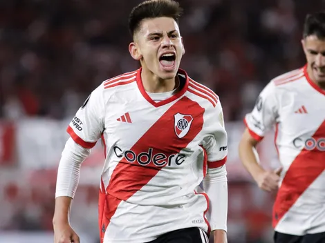 La alegría de Echeverri tras su primer gol en Libertadores: "Tenía que patear"