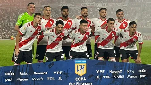 Los once titulares de River ante Rosario Central.