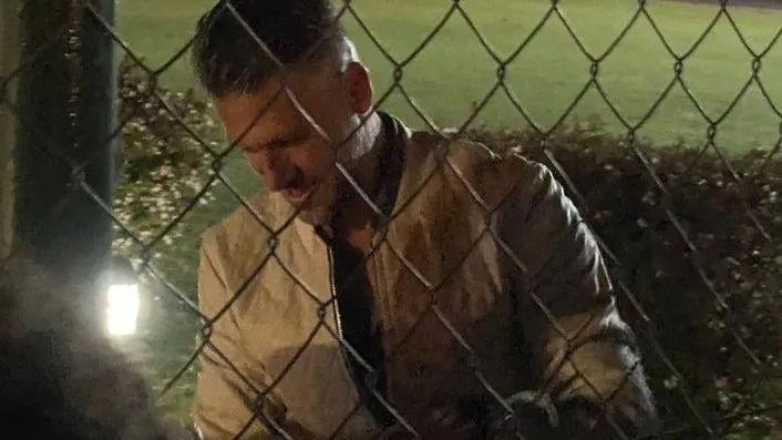 Demichelis estuvo con los hinchas de River. (x: @Guparodiss7)