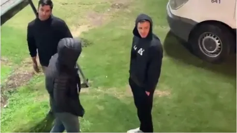 Felipe Peña estuvo en el River Camp apoyando a su hermano Leandro