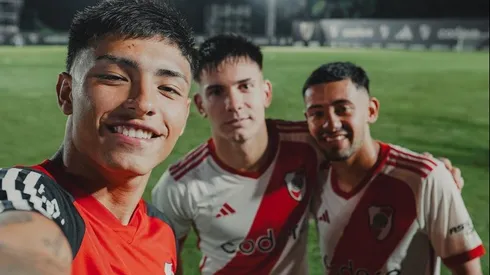 Ruberto, Mastantuono y Aguirre, autores de los goles en el superclásico de Reserva.